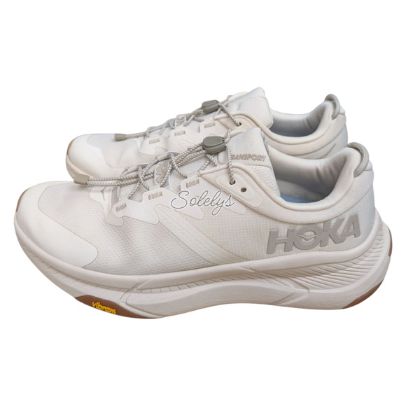 HOKA ONE ONE Transport Womens 10B Eggnog Neutral Commuter Lifestyle Sneaker - Picture 3 of 12